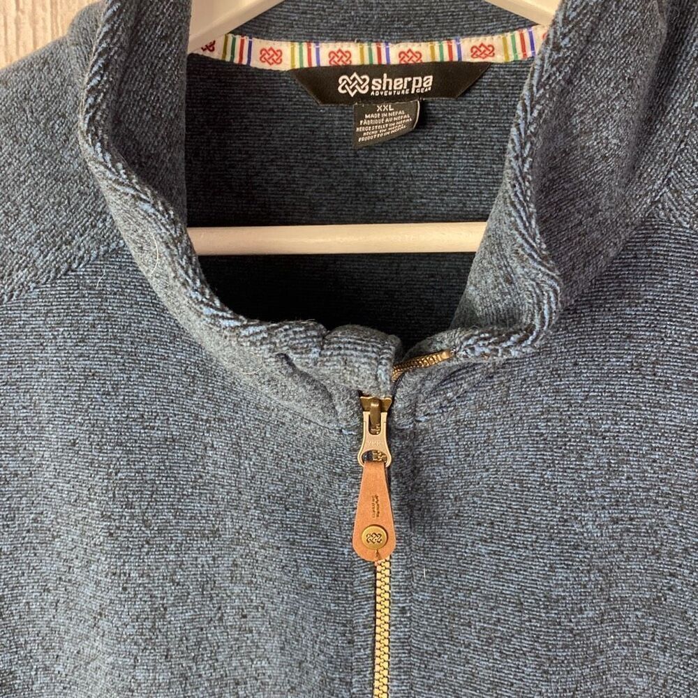Sherpa Ropla Fleece Vest Neelo Blue Size XXL/2XL  D - Picture 4 of 10